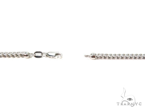Mens 10k Hollow White Gold Franco Chain 22 Inches 2mm   47480 - Image 4