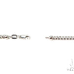 Mens 10k Hollow White Gold Franco Chain 28 Inches 2mm   47483 - Image 4