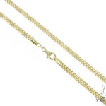 Mens 10k Yellow Gold Hollow  Franco Link Chain Chain 20 Inches 4mm 70220 - Image 1