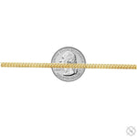 Mens 10k Hollow Yellow Gold Franco Chain 22 Inches 3.9mm 70879 - Image 6