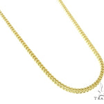 Mens 10k Hollow Yellow Gold Franco Chain 26 Inches 4.5mm   47689 - Image 2