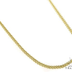 Mens 10k Hollow Yellow Gold Franco Chain 28 Inches 2.1mm   47660 - Image 2
