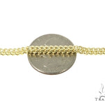 Mens 10k Hollow Yellow Gold Franco Chain 28 Inches 5.4mm   47683 - Image 3
