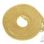 Mens 10k Hollow Yellow Gold Franco Chain 30 Inches 2.1mm   47661 - Image 4