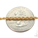 Mens 10k Hollow Yellow Gold Rope Chain 16 Inches 2mm 70578 - Image 3