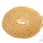 Mens 10k Hollow Yellow Gold Rope Chain 16 Inches 2mm 70578 - Image 4