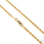 Mens 10k Hollow Yellow Gold Rope Chain 20 Inches 2.7mm 63798 - Image 1