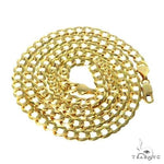 Mens 10k Solid Yellow Gold Curb Link Chain 28 Inches 9.3mm   47213 - Image 4