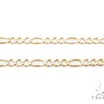 Mens 14k Solid Yellow Gold Solid Figaro Chain 20 Inches 2.5mm 47357 - Image 2