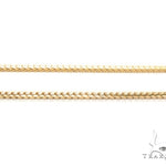 Mens 10k Solid Yellow Gold Franco Chain 20 Inches 1.6mm   47735 - Image 2