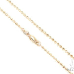 Mens 10k Solid Yellow Gold Moon Cut Chain 26 Inches 2.5mm   48446 - Image 1