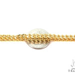 Mens 14k Hollow Yellow Gold Franco Chain 26 Inches 7mm   47895 - Image 3