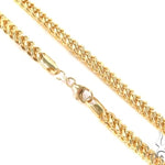 Mens 10k Yellow Gold Hollow Franco Chain 30 Inches 7mm   47897 - Image 1