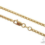Mens 14k Hollow Yellow Gold Round Box Chain 20 Inches 3.5mm   48773 - Image 1