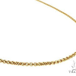 Mens 14k Hollow Yellow Gold Round Box Chain 20 Inches 3.5mm   48773 - Image 2