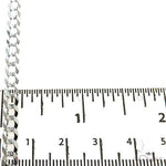 Mens 14k Solid White Gold Curb Link Chain 18 Inches 4.6mm   47168 - Image 6