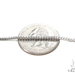 Mens 14k Solid White Gold Franco Chain 24 Inches 1.4mm 47629 - Image 3