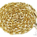 18k Solid Yellow Gold Thin Cable Chain 2.4mm 20 Inches 69672 - Image 6