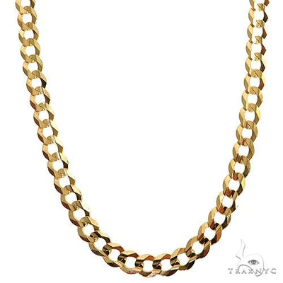 Mens 14k Solid Yellow Gold Curb Link Chain 20 Inches 4.7mm   47289 - Image 1