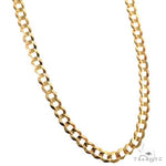 Mens 14k Solid Yellow Gold Curb Chain 22 Inches 4.7mm   66500 - Image 2