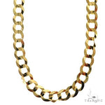 Mens 14k Solid Yellow Gold Curb Link Chain 22 Inches 5.6mm   47117 - Image 1