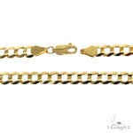 Mens 14k Solid Yellow Gold Curb Link Chain 22 Inches 5.6mm   47117 - Image 5