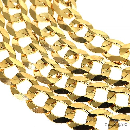 Mens 14k Solid Yellow Gold Cuban/curb Chain 28 Inches 5.7mm   47118 - Image 4