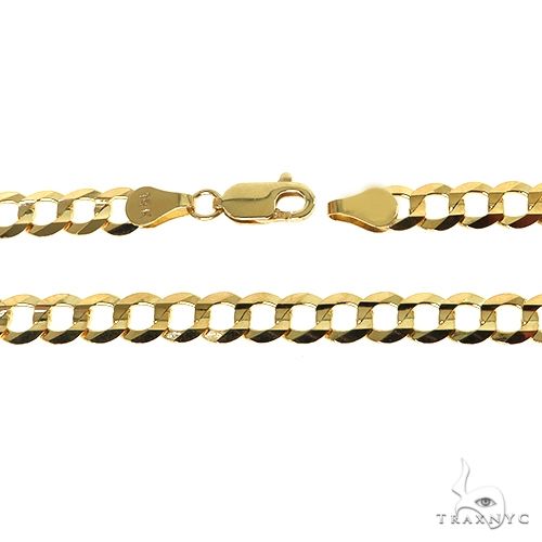 Mens 14k Solid Yellow Gold Cuban/curb Chain 28 Inches 5.7mm   47118 - Image 5