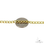 Mens 14k Solid Yellow Gold Curb Chain 30 Inches 8.2mm   47309 - Image 5