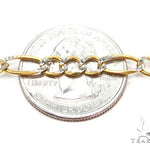 Mens 14k Solid Yellow Gold Diamond Cut  Figaro Link Chain 26 Inches 7mm   47354 - Image 3