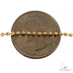 Mens 14k Solid Yellow Gold Moon Cut Chain 22 Inches 1.8mm   48492 - Image 3