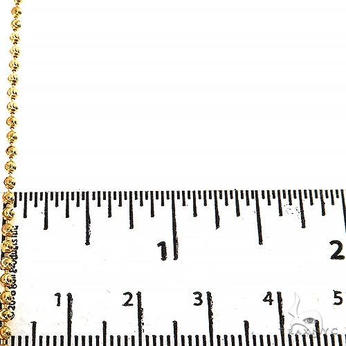 Mens 14k Solid Yellow Gold Moon Cut Chain 22 Inches 1.8mm   48492 - Image 4