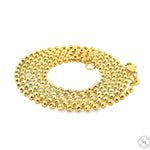 Mens 14k Solid Yellow Gold Moon Cut Chain 26 Inches 1.9mm   48494 - Image 4