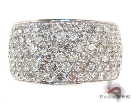 Mens 6 Row Diamond Ring 21418 - Image 2