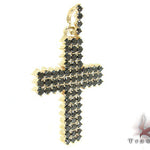 Mens Black Diamond Cross Crucifix 21881 - Image 2