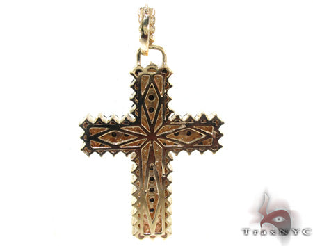 Mens Black Diamond Cross Crucifix 21881 - Image 4