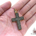 Mens Black Diamond Cross Crucifix 21881 - Image 7