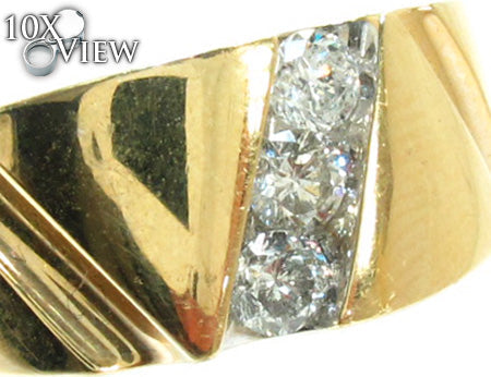 Mens Channel Diamond Ring 22029 - Image 3
