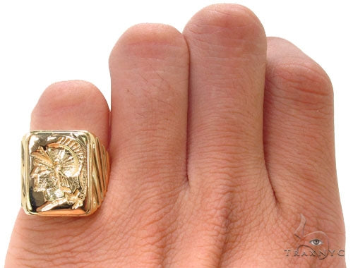 Mens Custom Jewelry Gladiator Ring 36248 - Image 6