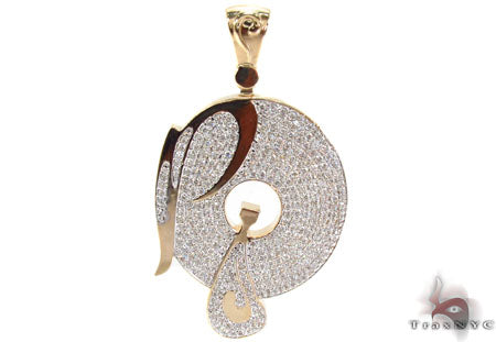 Mens Diamond Custom P Pendant 30990 - Image 1