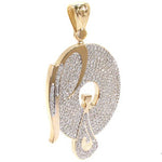 Mens Diamond Custom P Pendant 30990 - Image 2