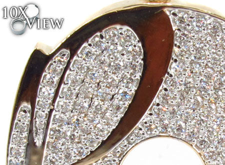 Mens Diamond Custom P Pendant 30990 - Image 3