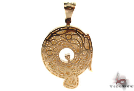 Mens Diamond Custom P Pendant 30990 - Image 4