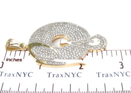 Mens Diamond Custom P Pendant 30990 - Image 7