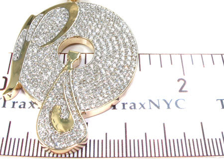 Mens Diamond Custom P Pendant 30990 - Image 8