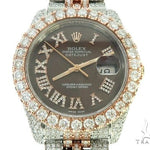 Mens Diamond DateJust 36mm Rolex Watch 65741 - Image 1