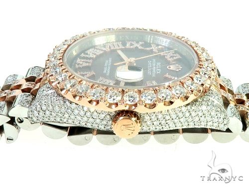Mens Diamond DateJust 36mm Rolex Watch 65741 - Image 2