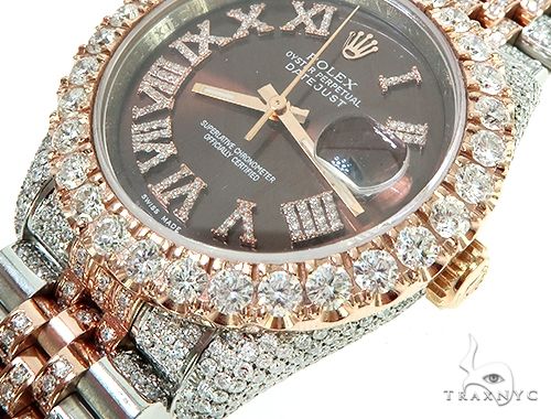 Mens Diamond DateJust 36mm Rolex Watch 65741 - Image 6