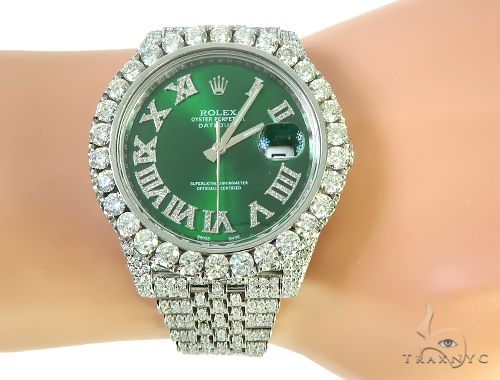Mens Diamond DateJust 40mm Rolex Watch 65808 - Image 10