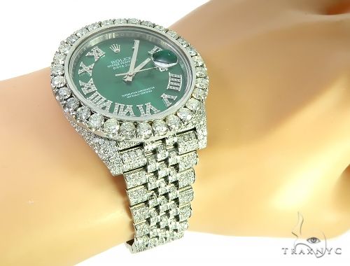 Mens Diamond DateJust 40mm Rolex Watch 65808 - Image 11